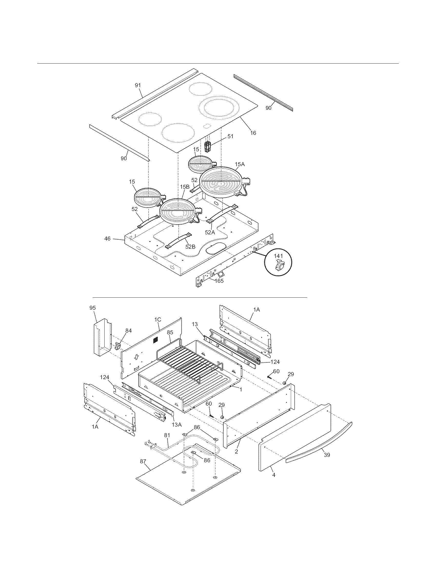 TOP/DRAWER Diagram & Parts List for Model 79046893900 ...