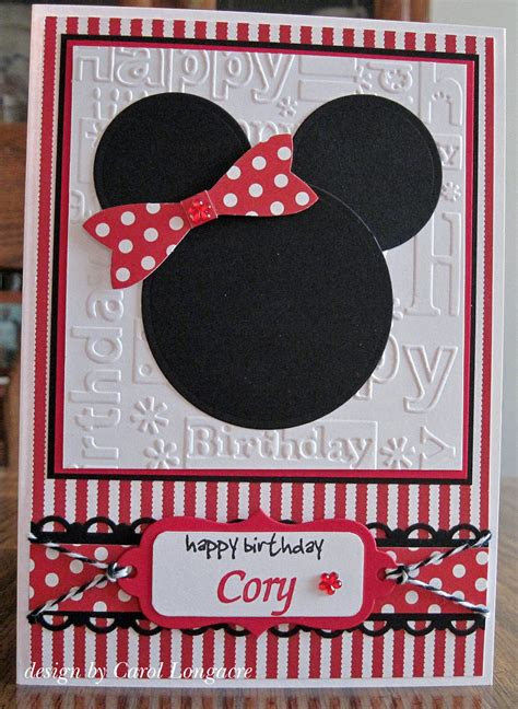  our little inspirations minnie mouse birthday card
