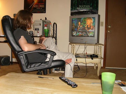 brandon plays guitar hero