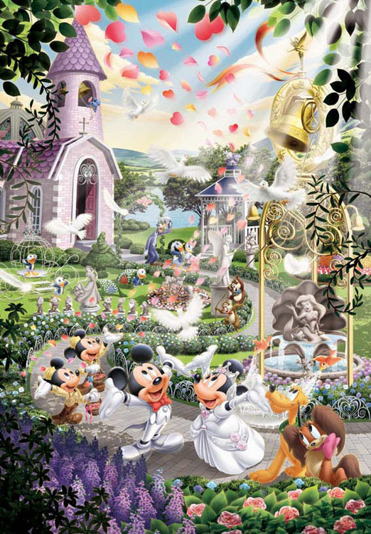 Ten D108 733 ディズニー ウェディングベルにのせて ミッキー 108ピース Cp D テンヨー の商品詳細ページです 日本最大級のジグソーパズル通販専門店 ジグソークラブ