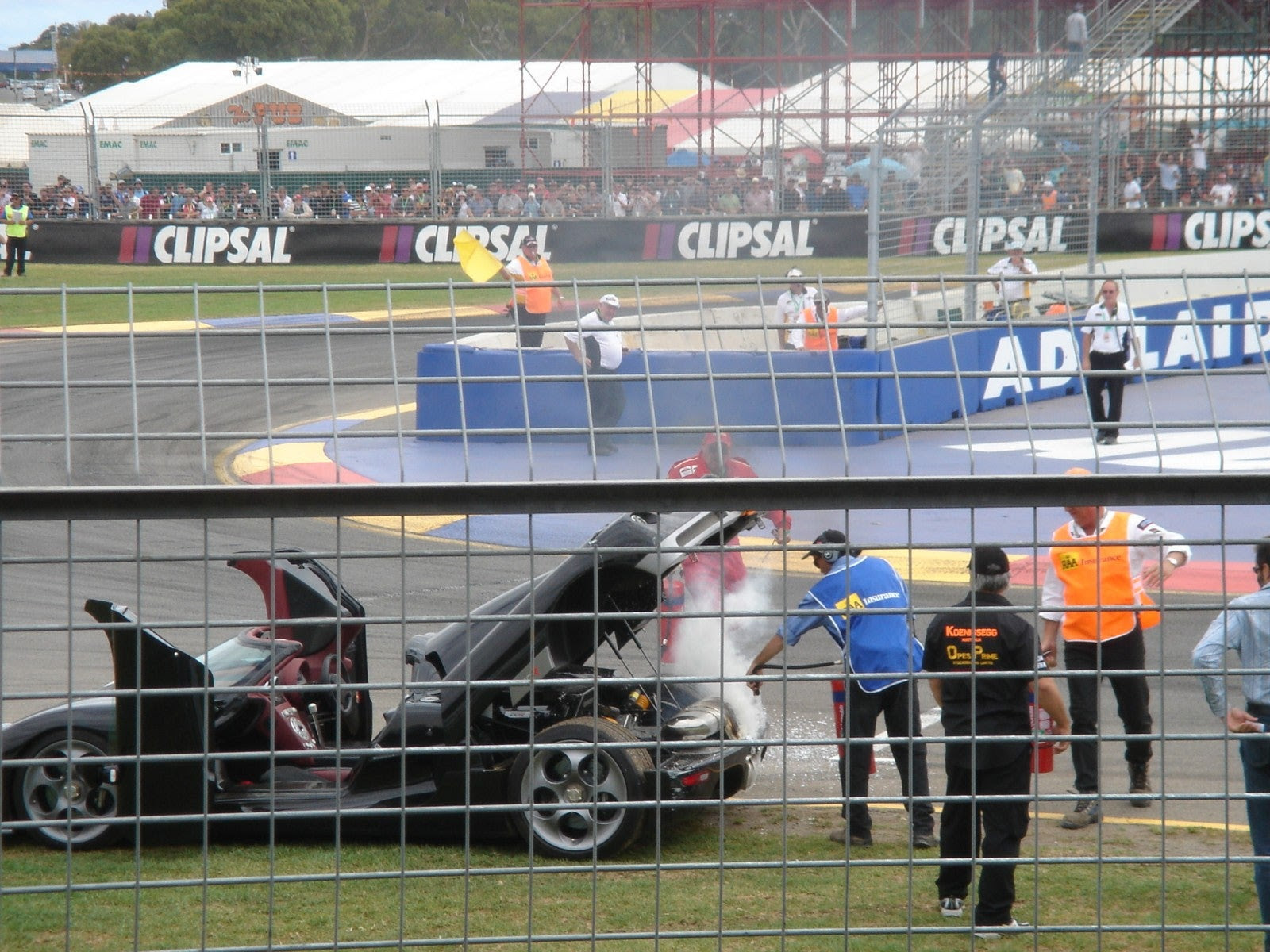 Koenigsegg CCR Crash at
