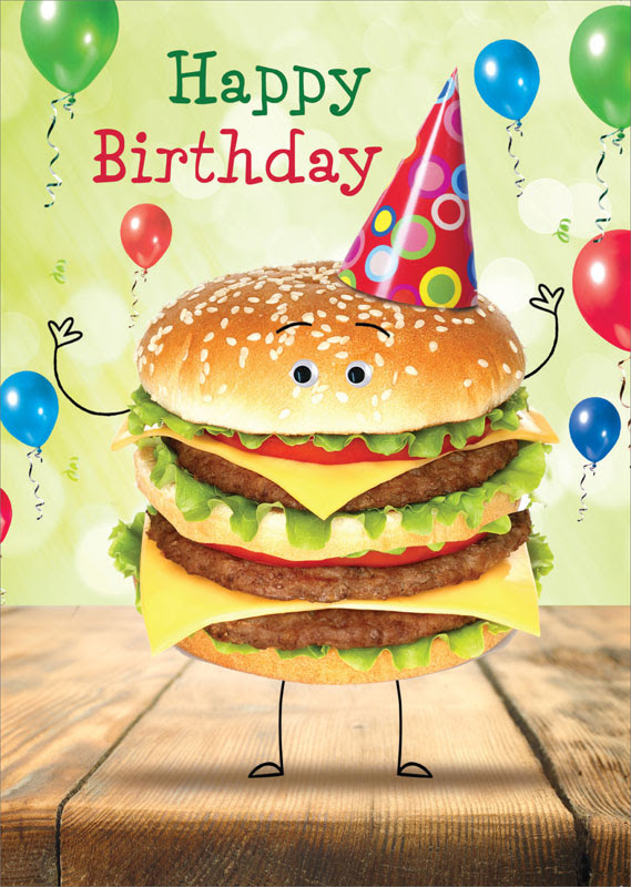 Tracks Publishing, Ltd. - Hamburger - Birthday Card #GNQ008