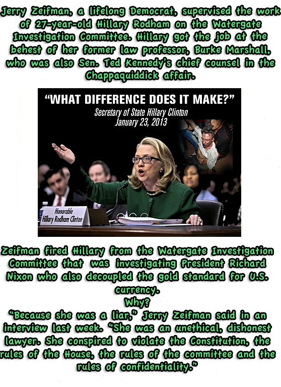 Hillary fired benghazi watergate