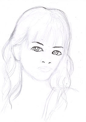 似顔絵イラストの色の塗り方 前半