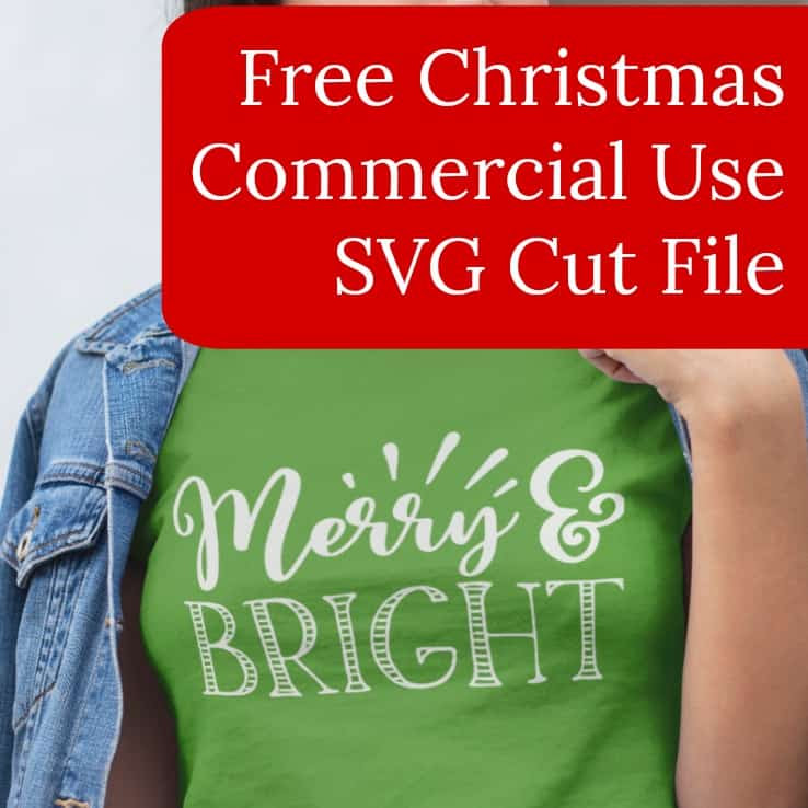 Download Free 'Merry & Bright' Christmas SVG Cut File - Cutting for ...