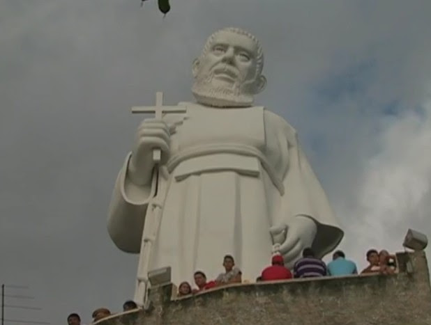 Santuário de Frei Damião em São Joaquim do Monte, Agreste de Pernambuco (Foto: Reprodução/ TV Asa Branca)