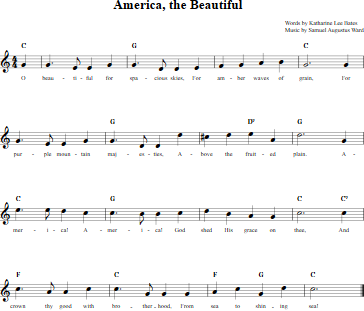 American Patriotic Songs for Recorder | Recorder Sheet Music