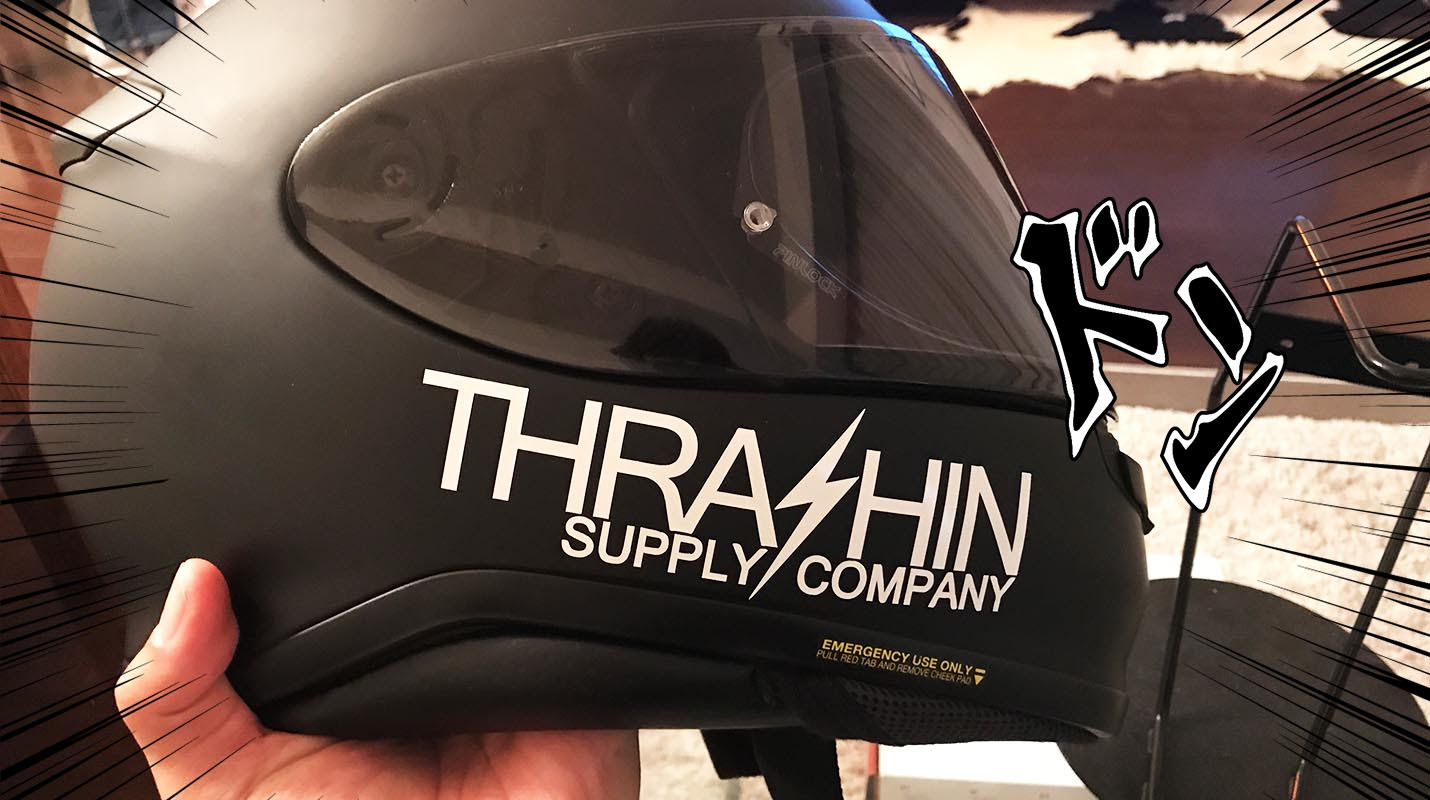 Shoei Z 7 ヘルメットにステッカーを貼ってみました Hd Life
