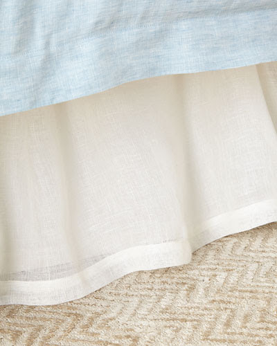 Queen Harper Linen Voile Dust Skirt