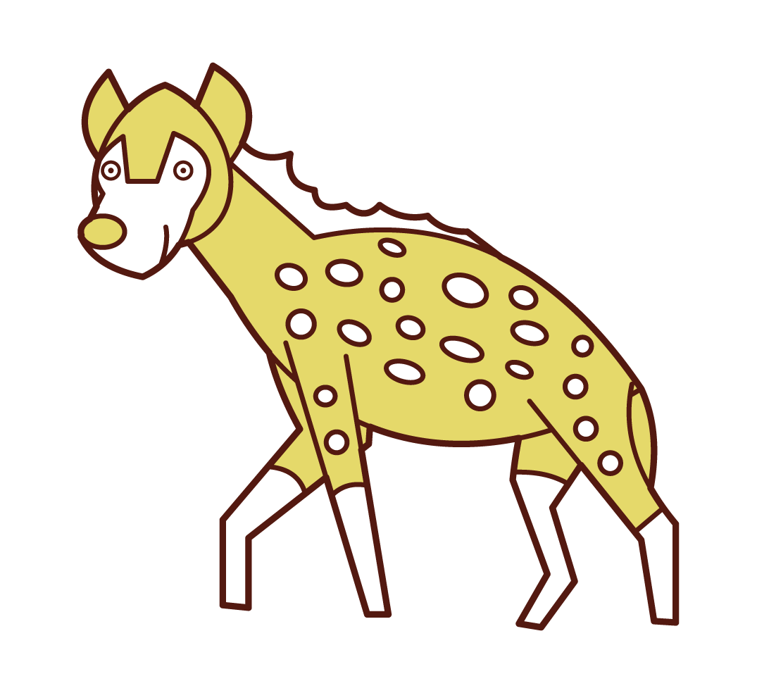 ハイエナのイラスト Kukukeke ククケケ