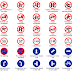 Indian Traffic Signs With Name - Traffic stop sign, stop, the sign indicates that the drivers must stop right there at their place.