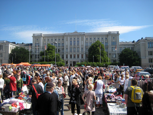 Hietalahti flea market in Helsinki