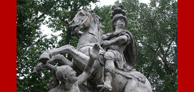 O rei cristão polonês Jan III Sobieski: monumento em Varsóvia