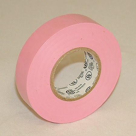 JVCC E-Tape Colored Electrical Tape, 66' Length x 3/4