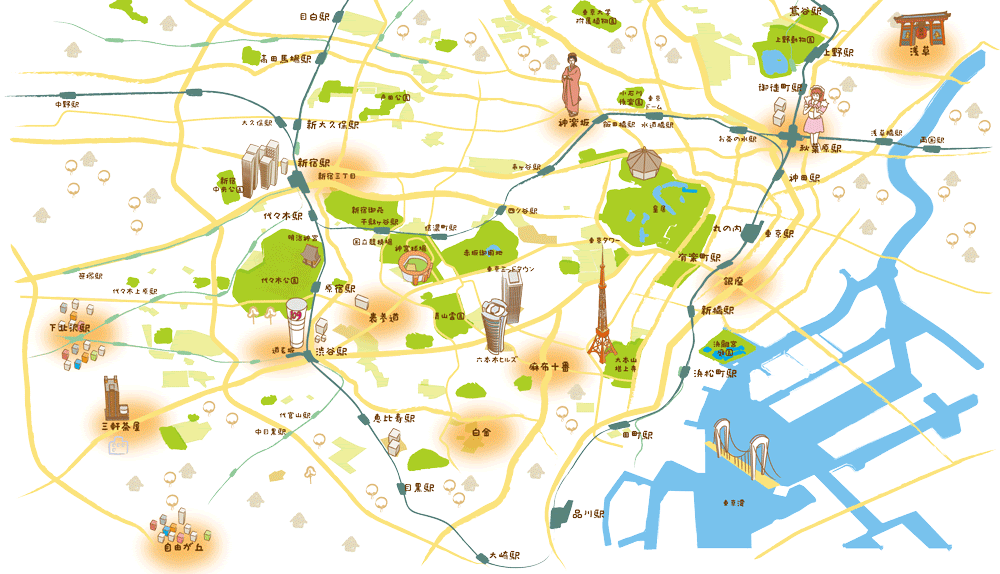東京都内地図