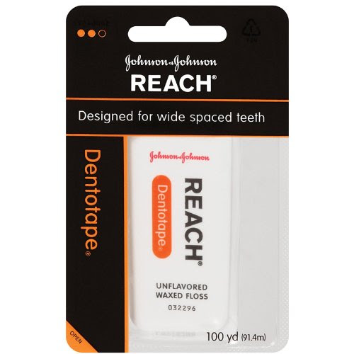 Detail image Reach Dentotape Ribbon Floss-Unflavored-Extra Wide, 100 yds.