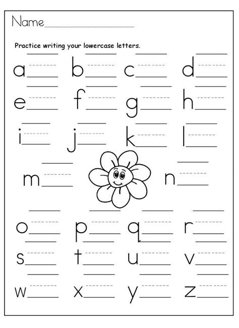  lowercase letter worksheets for kids 101 activity