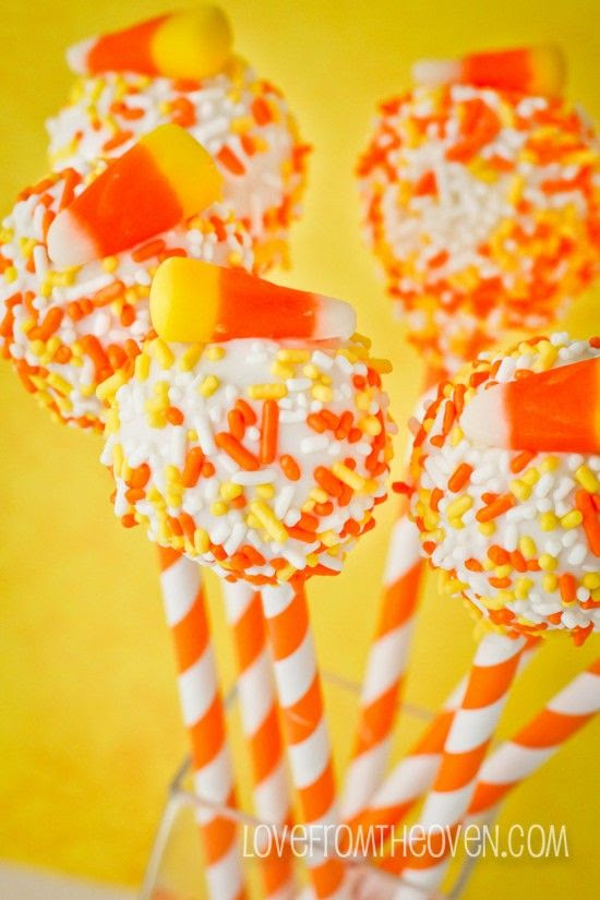 Candy Corn Cake Pop how-to.