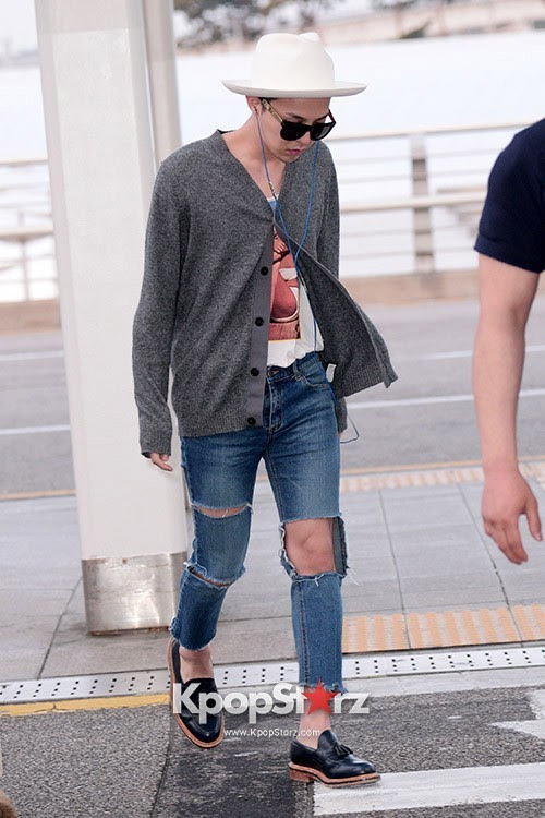 Bigbang G Dragonのラフな空港ファッション ソロワールドツアー上海公演に向け出国 写真12枚 写真 Kpopstarz 日本語版