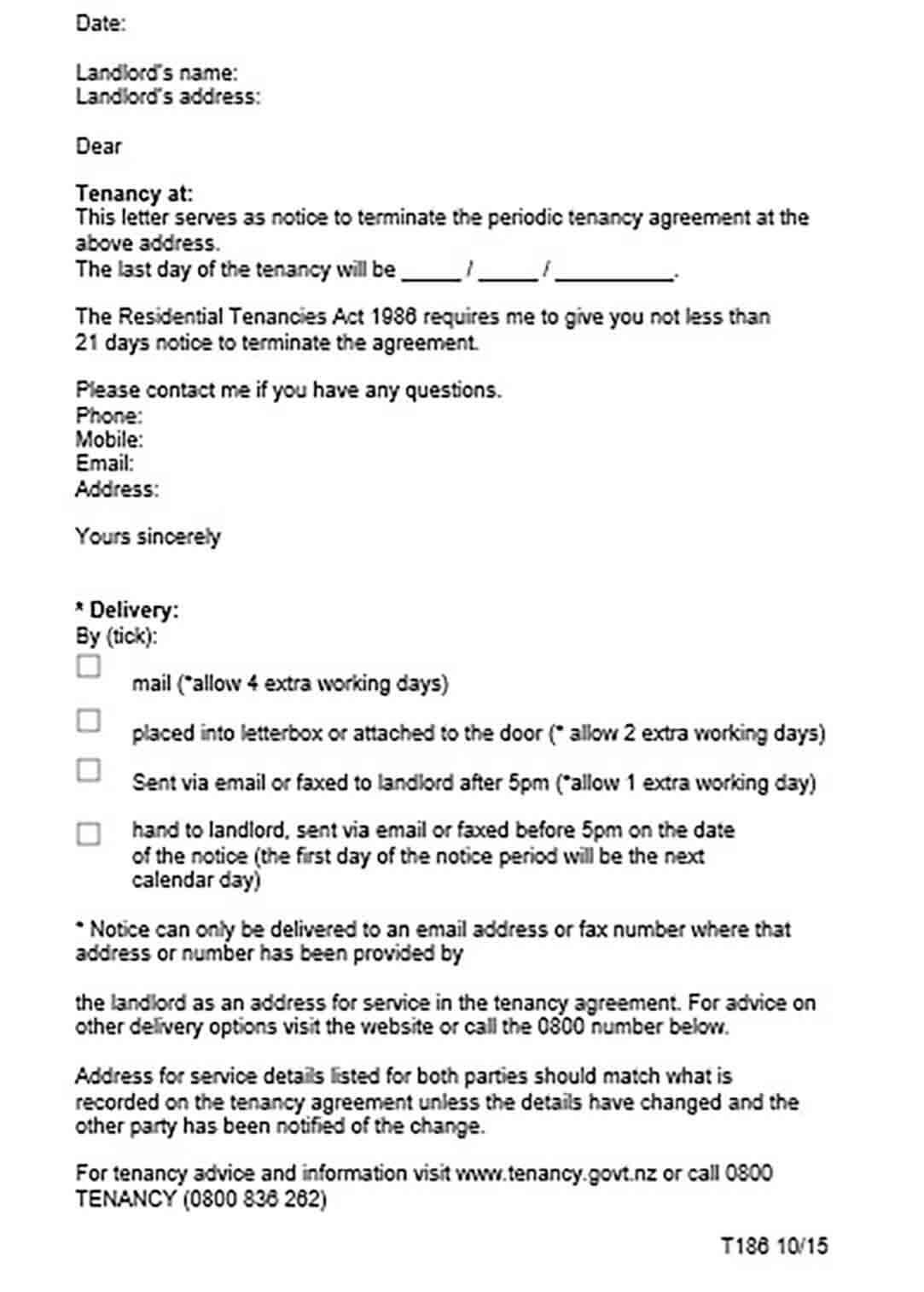 26+ Notice to Vacate Letter for PDF, Doc, and Word | Mous ...
