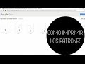Como imprimir los patrones || how to print the patterns