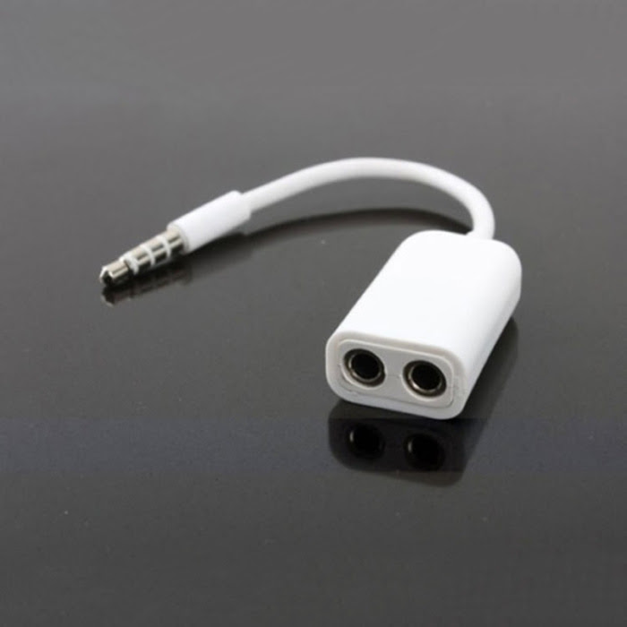 3.5mm Dual Jack Earphone Headphone Splitter Adapter For Samsumg iPhone
