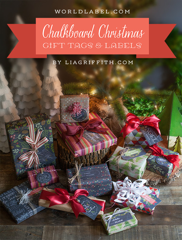 Free Chalkboard Christmas Gift Labels & Tags | Free printable ...