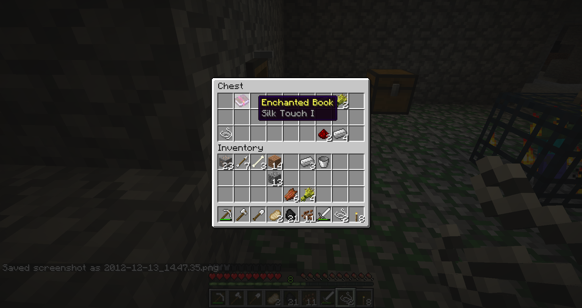 Enchanted Books in Dungeon Chests! (Snapshot) : Minecraft