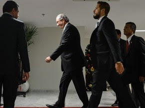 o presidente da Câmara, Eduardo Cunha, no Supremo Tribunal Federal (Foto: Antônio Cruz/Agência Brasil)