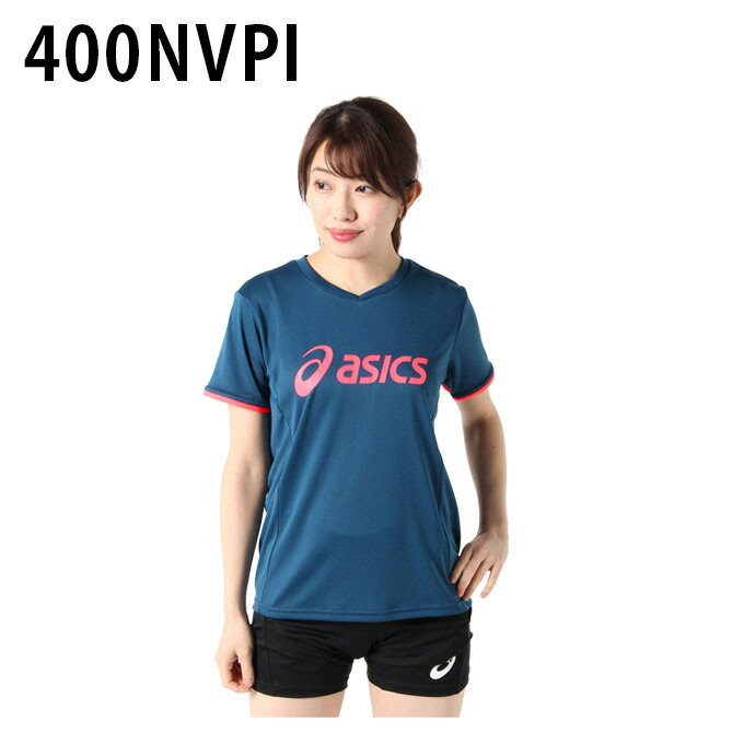 アシックス バレーボールウェア 半袖シャツ レディース プラクティスショートスリーブトップ 52a131 Asics おしゃれバレーボール ウェア通販サイト