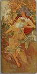 Alphonse Mucha.  Autumn.  Da série Seasons.