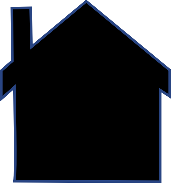 Download House Silhouette Clip Art at Clker.com - vector clip art ...