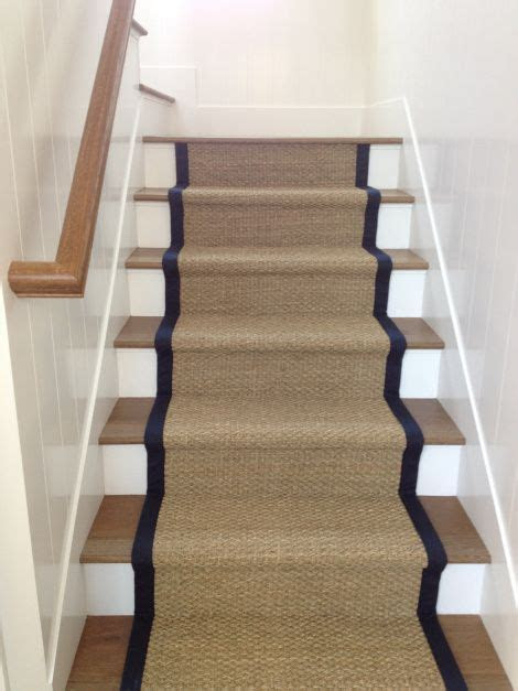seagrass stair runner  microfiber binding hallway