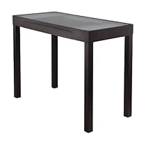  Winsome Wood Darrel Computer Desk with Glass Top