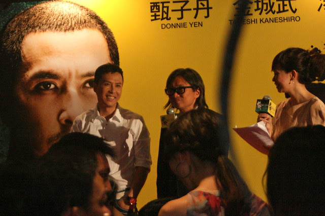 Donnie Yen with director Peter Chan for the movie "Wu Xia"
