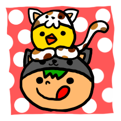 かぶりものネコ Lineスタンプランキング ルシェ