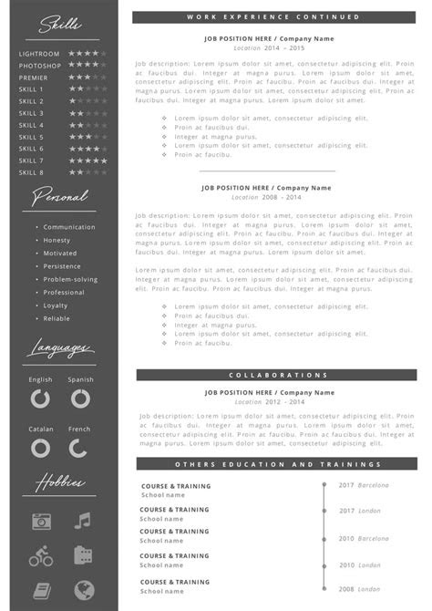 Creative professional Resume + Cover letter Template