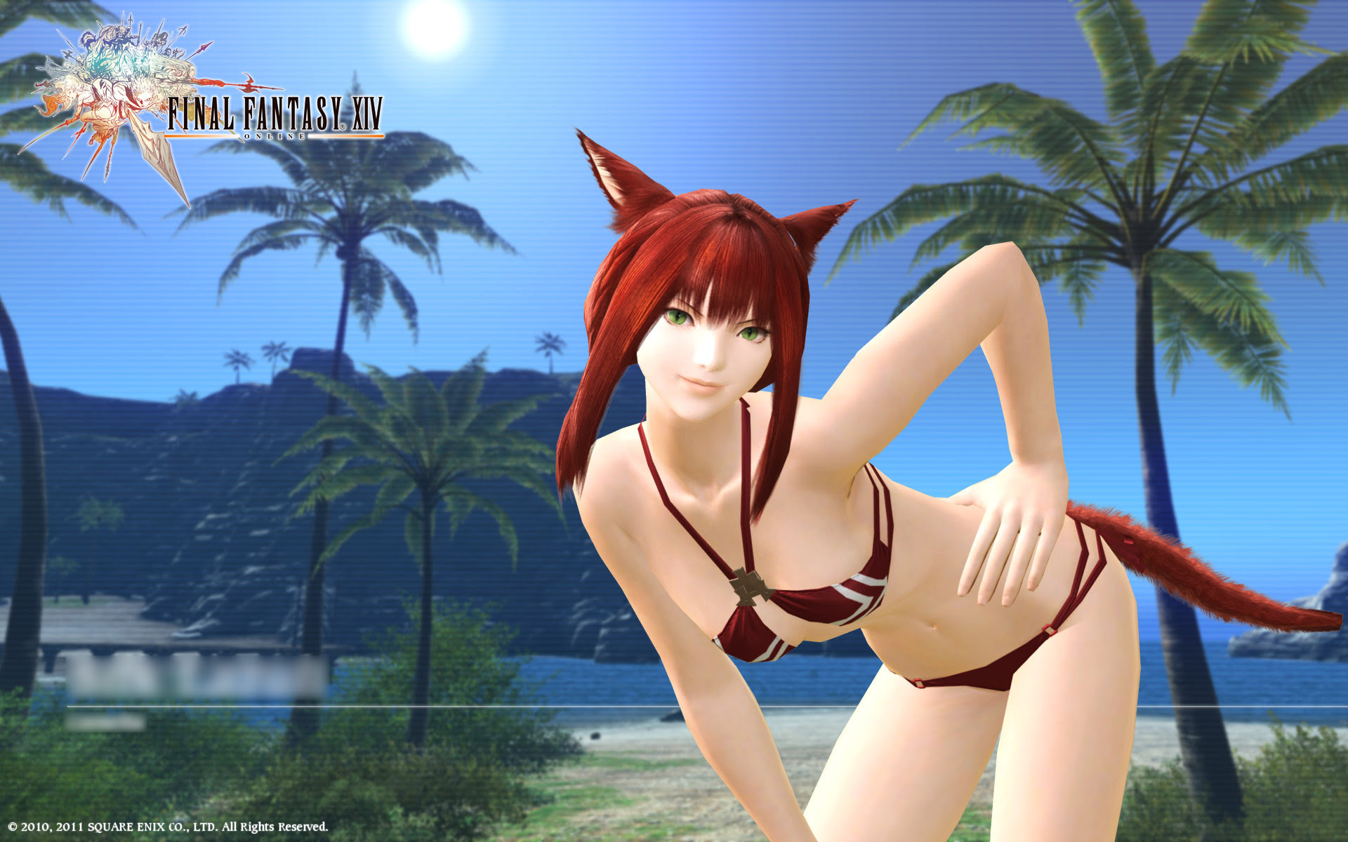 Ff14 ミコッテ水着壁紙 おまけ付き Feel The Wind エオルゼアの風を感じて