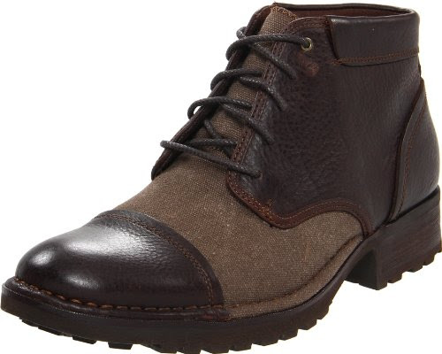 RJ Colt Men's Marquis Boot,Dark Brown Tumbled Full Grain Leather/Washed Canvas,9.5 D US On Sale