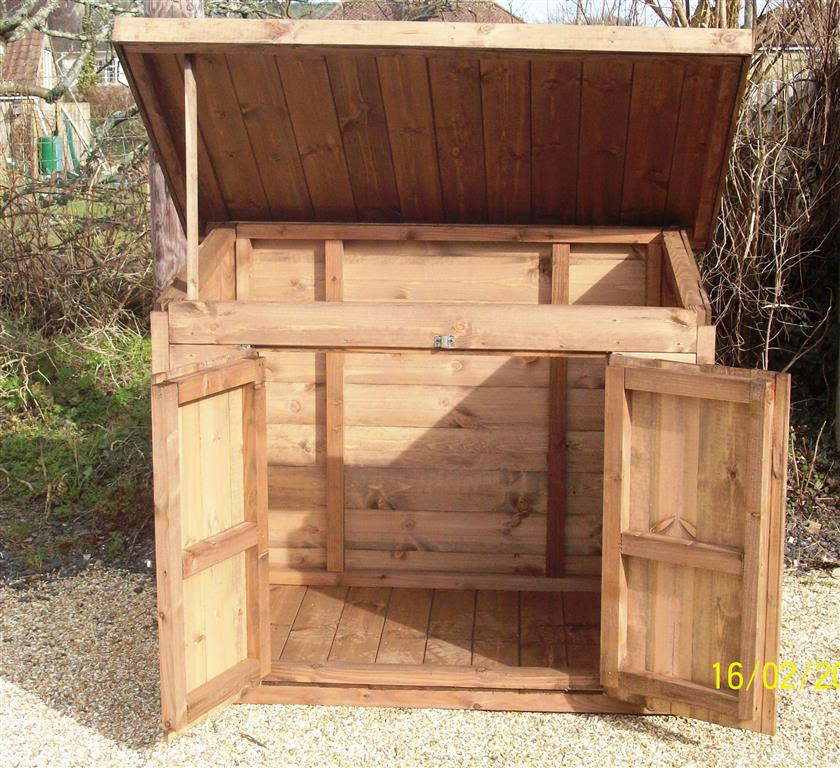BIKE SHED, DUSTBIN STORES, LOG BINS, LOG STORES | Beaminster Sheds