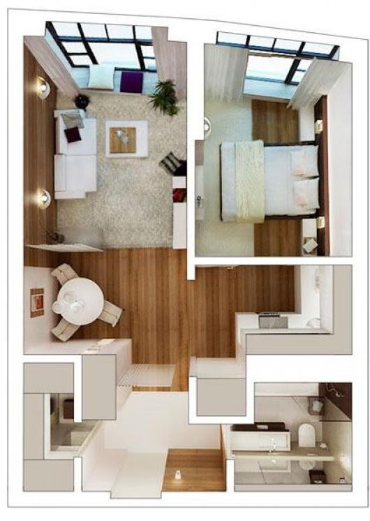 â538 small sq.ft.  blog Small 50 interior / Apartment apartment m2