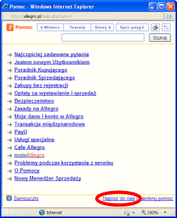 Poradnik Allegro Kontakt Z Allegro Formularz Kontaktowy