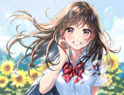 夏 女の子 ひまわり Pixiv年鑑 B