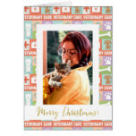Custom Photo Veterinarian Merry Christmas Card