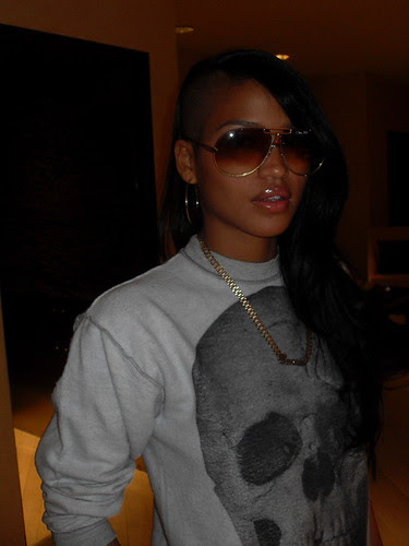 cassies new hairstyle. cassies-new-half-shaved-head-