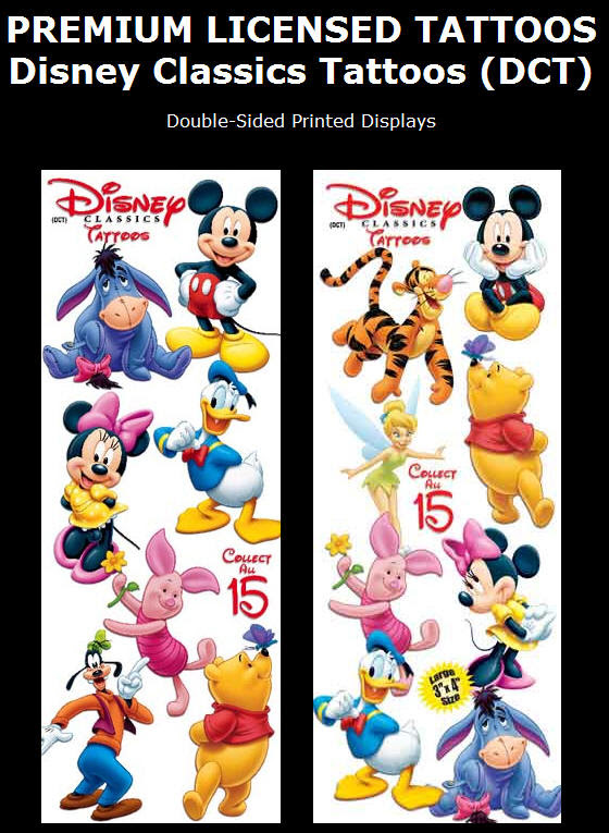 Disney Classics Tattoos (DCT). Display