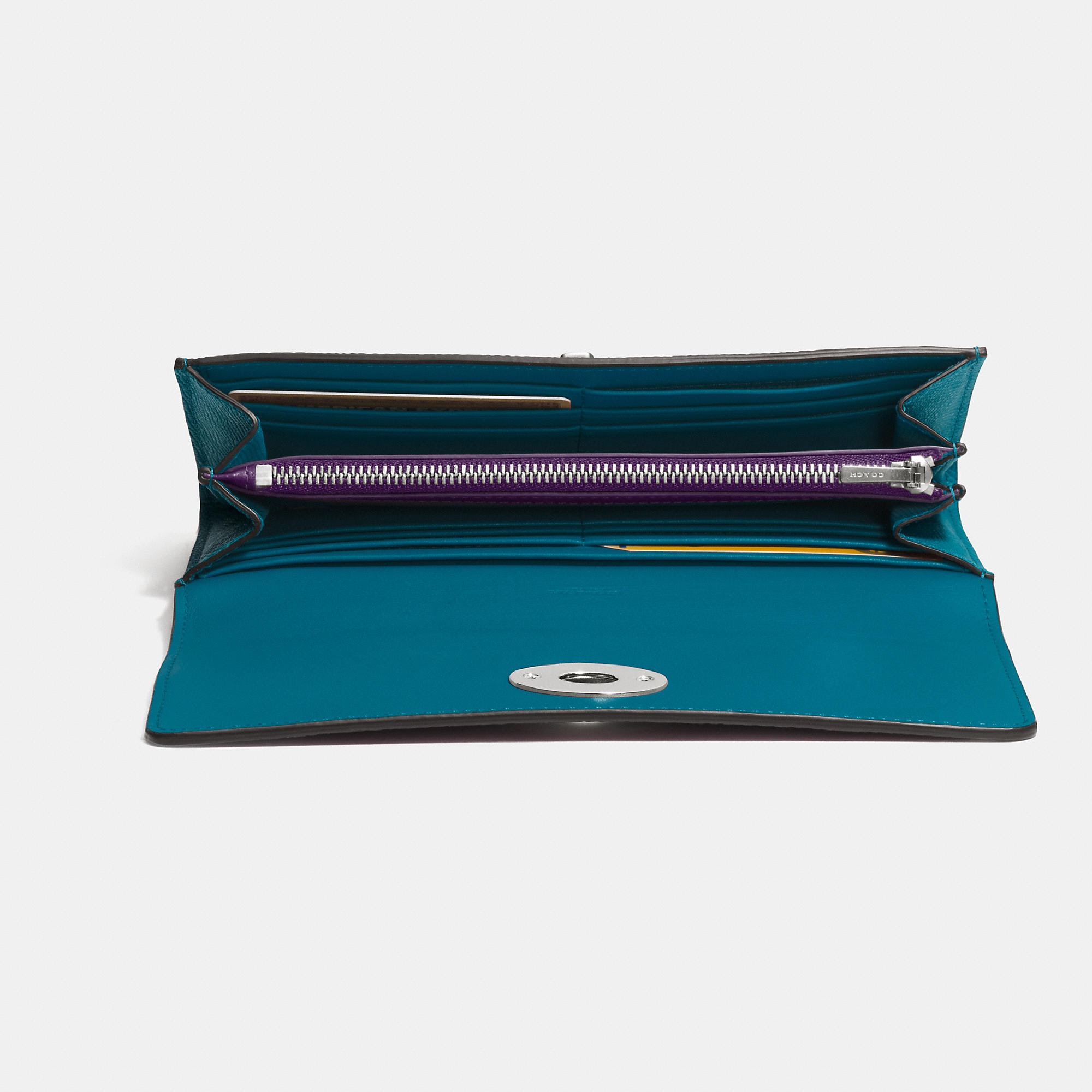 coach envelope textured style leather embossed in slim pop-up wallet 52345 with pouch with coach in wallet envelope slim leather embossed pop-up textured style pouch 52345