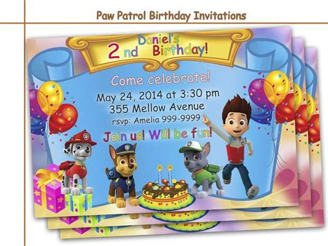  paw patrol invitations free anazitisi google paw patrol birthday