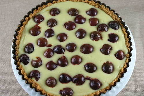 Food Librarian - Cherry Cheesecake Tart