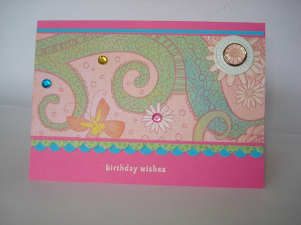 Pink passion summer mini card sample